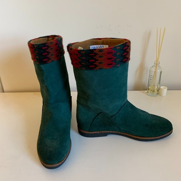 Green Suede Boots, Made in Italy - Picture 2 of 9
